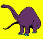 Dibujo Braquiosaurio II pintado por dilan