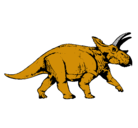 Dibujo Triceratops pintado por emicaqui