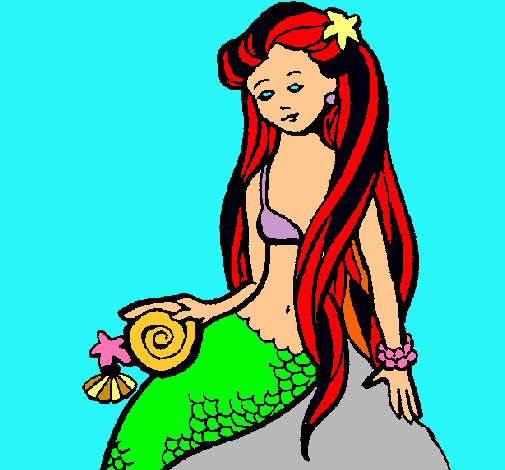 Sirena con caracola