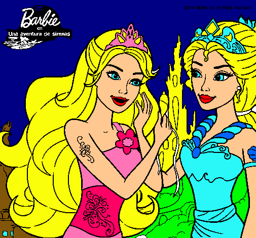 Barbie se despiede de la reina sirena