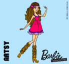 Dibujo Barbie Fashionista 1 pintado por aroha