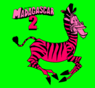 Dibujo Madagascar 2 Marty pintado por kamiih