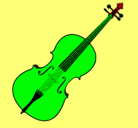 Dibujo Violín pintado por DESCHI