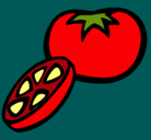 Dibujo Tomate pintado por bnnnnnnnnnnn