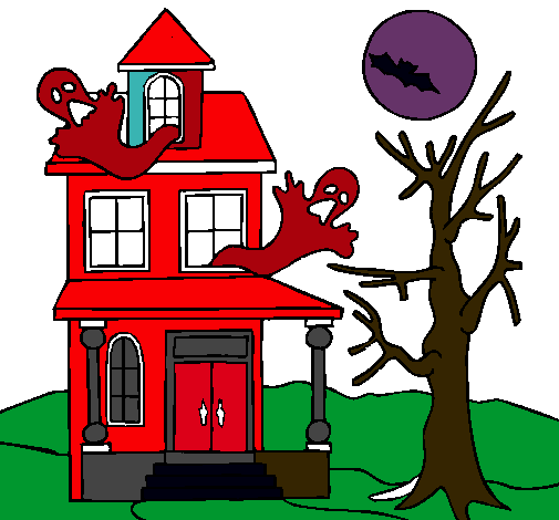 Dibujo Casa fantansma pintado por mariapucel