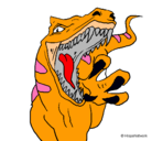 Dibujo Velociraptor II pintado por naim