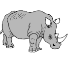 Dibujo Rinoceronte pintado por RINOCERONTE
