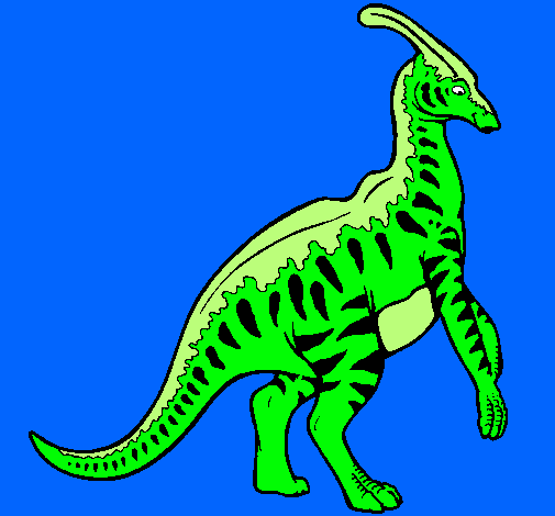 Parasaurolofus con rayas