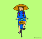 Dibujo China en bicicleta pintado por rapidrolllll