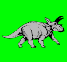 Dibujo Triceratops pintado por deisi