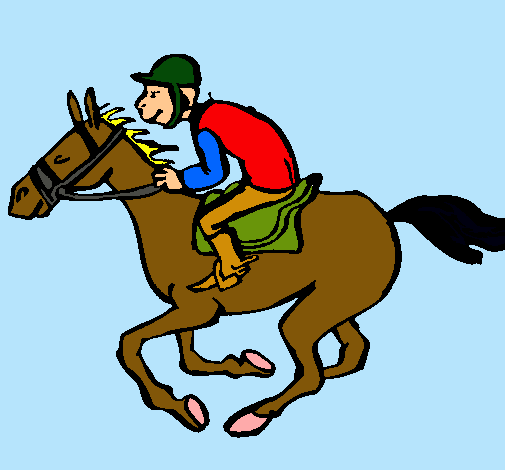 Dibujo Carrera de caballos pintado por zxclaudioxz