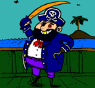 Dibujo Pirata a bordo pintado por melvin