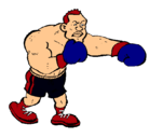 Dibujo Boxeador pintado por  jnhnhhjn