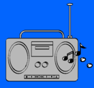 Dibujo Radio cassette 2 pintado por JOHARID
