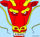 Dibujo Cabeza de dragón pintado por Dibujos-nt