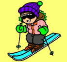 Dibujo Niño esquiando pintado por rodriges