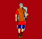Dibujo Soldado romano pintado por JHONKEIVER