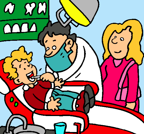 Niño en el dentista