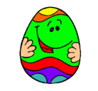 Dibujo Huevo de pascua feliz pintado por hcthfihgif