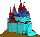 Dibujo Castillo medieval pintado por dfgtyhjkilop