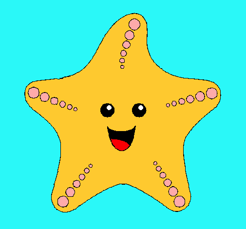 Dibujo Estrella de mar pintado por gcabob