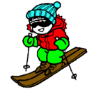 Dibujo Niño esquiando pintado por MAIALEN