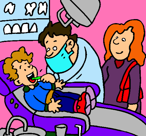 Niño en el dentista