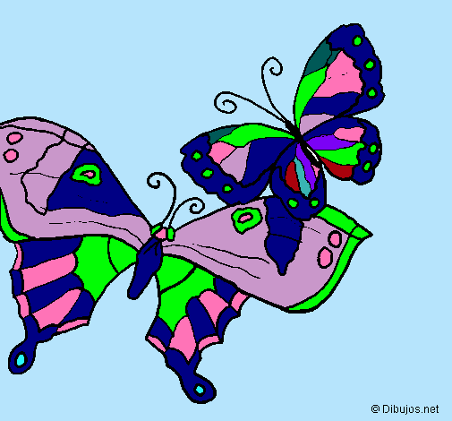 Dibujo Mariposas pintado por Martina100