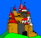 Dibujo Castillo medieval pintado por sintesme