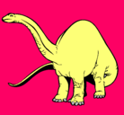 Dibujo Braquiosaurio II pintado por nazare