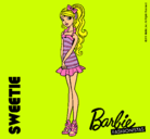 Dibujo Barbie Fashionista 6 pintado por corin