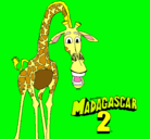 Dibujo Madagascar 2 Melman pintado por cdfhffdsdsdy