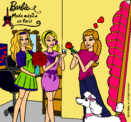 Barbie de compras con sus amigas