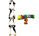 Dibujo Madagascar 2 Pingüinos pintado por jaack74