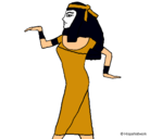 Dibujo Bailarina egipcia  pintado por ester