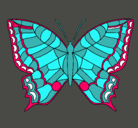 Dibujo Mariposa pintado por maki