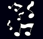 Dibujo Notas en la escala musical pintado por avatar