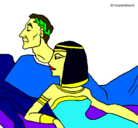 Dibujo César y Cleopatra pintado por grunoi