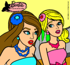 Dibujo Barbie y su amiga pintado por jjjjjjjjjjjj