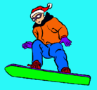 Dibujo Snowboard pintado por guim