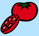 Dibujo Tomate pintado por vctoria