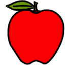 Dibujo manzana pintado por 45RE4345T