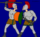 Dibujo Lucha de gladiadores pintado por Alvaro1601