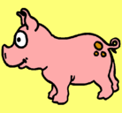 Dibujo Cerdo pintado por deisi