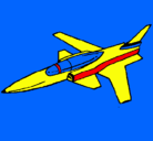Dibujo Jet pintado por jandroalan