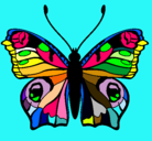 Dibujo Mariposa  pintado por colorida