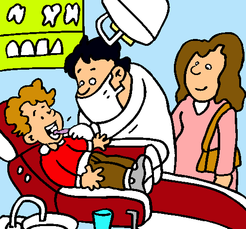 Niño en el dentista