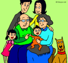Dibujo Familia pintado por chiqui-mon