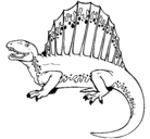 Dibujo Espinosaurio pintado por espinosauro