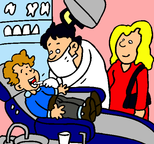 Niño en el dentista